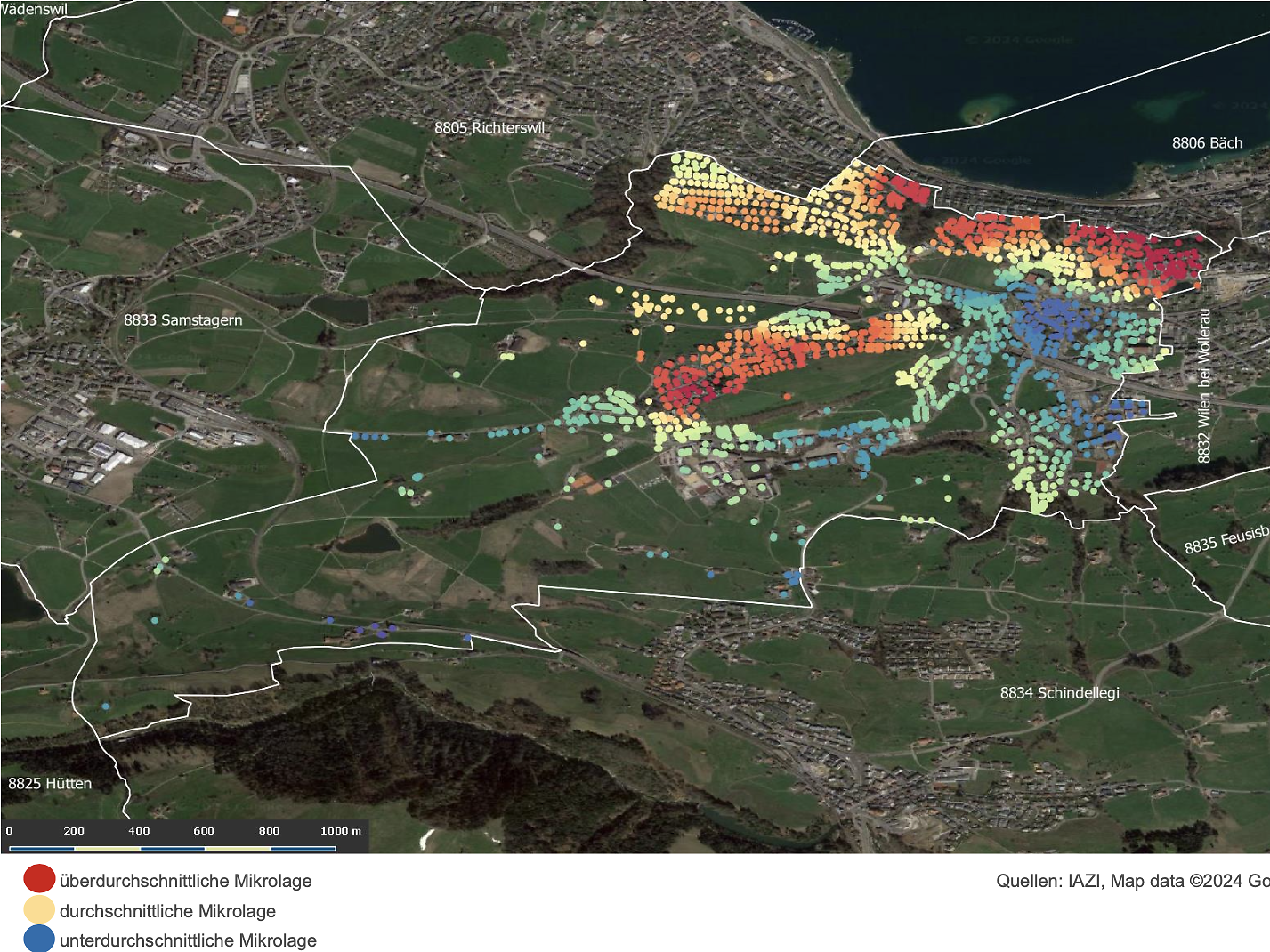 mikrolage-karte-immobilienpreise-immobilienverkauf-quadratmeterpreise-wollerau-sz.