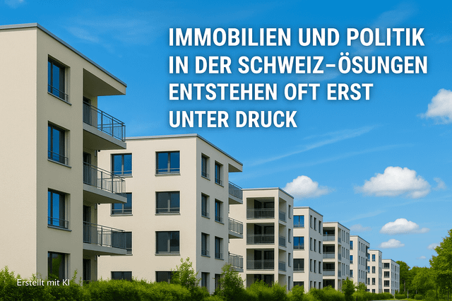Immobilien und Politik in der Schweiz – Warum Lösungen oft erst unter Druck entstehen